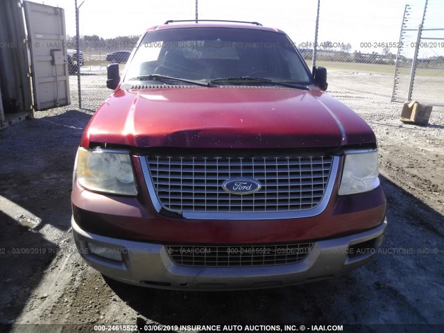 1FMFU17L54LB41098 - 2004 FORD EXPEDITION EDDIE BAUER MAROON photo 6