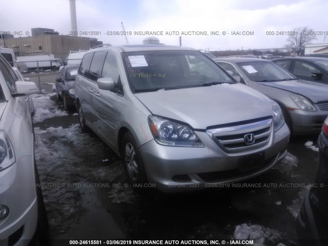 5FNRL38796B460964 - 2006 HONDA ODYSSEY EXL SILVER photo 1