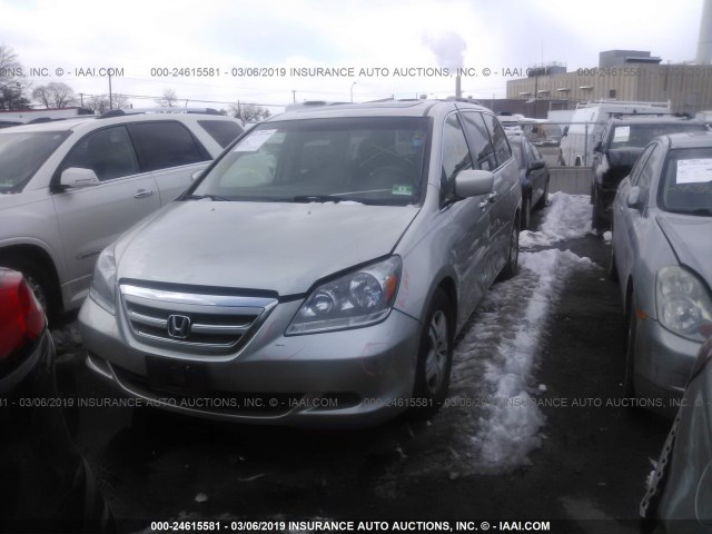 5FNRL38796B460964 - 2006 HONDA ODYSSEY EXL SILVER photo 2