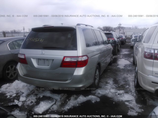 5FNRL38796B460964 - 2006 HONDA ODYSSEY EXL SILVER photo 4