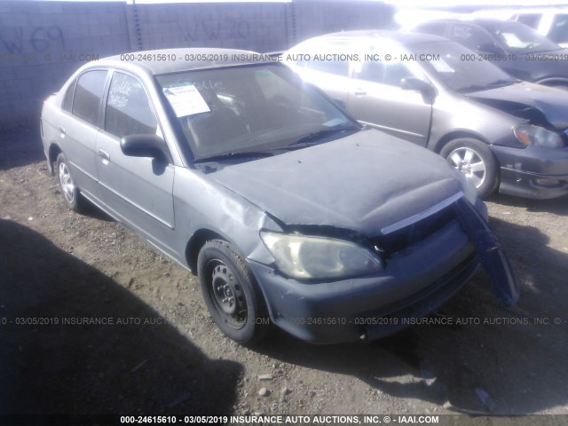 1HGES16325L020068 - 2005 HONDA CIVIC DX VP GRAY photo 1