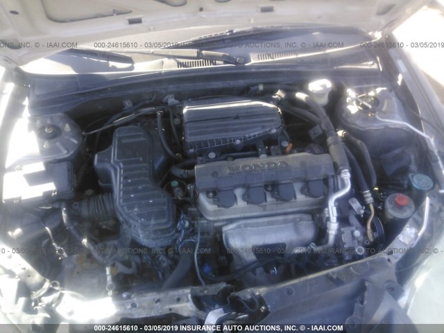 1HGES16325L020068 - 2005 HONDA CIVIC DX VP GRAY photo 10