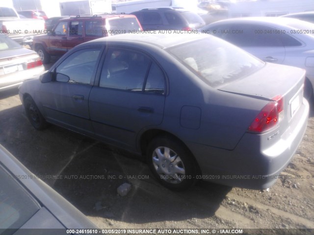 1HGES16325L020068 - 2005 HONDA CIVIC DX VP GRAY photo 3