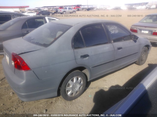 1HGES16325L020068 - 2005 HONDA CIVIC DX VP GRAY photo 4
