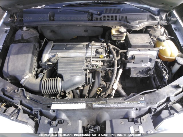 1G8AK52F83Z181145 - 2003 SATURN ION LEVEL 3 SILVER photo 10