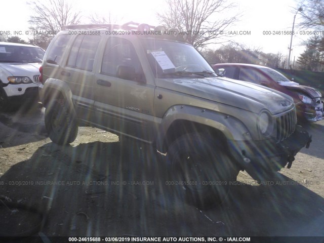 1J4GL38K72W332315 - 2002 JEEP LIBERTY RENEGADE GREEN photo 1