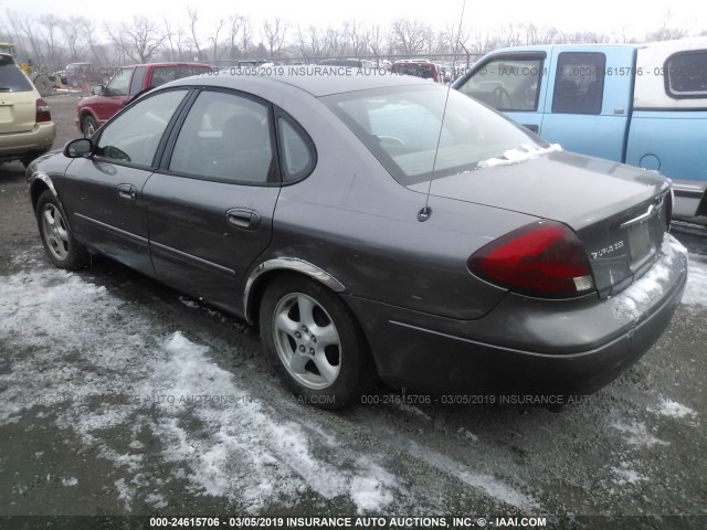 1FAFP55U62A131628 - 2002 FORD TAURUS SES GRAY photo 3