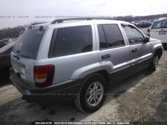 1J4GW48S74C403112 - 2004 JEEP GRAND CHEROKEE LAREDO/COLUMBIA/FREEDOM 银色 照片 4