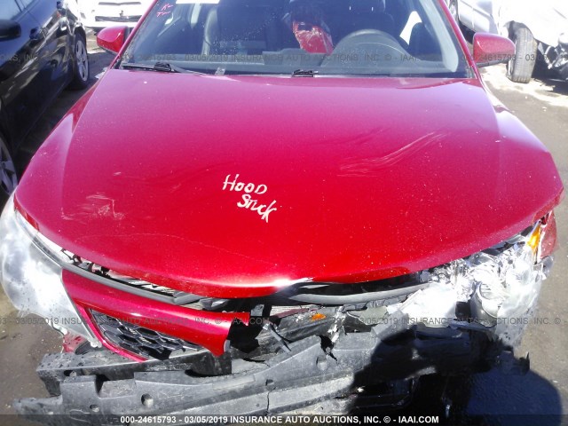 4T1BF1FK2CU625076 - 2012 TOYOTA CAMRY SE/LE/XLE RED photo 10