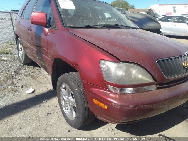 JT6GF10U3Y0054983 - 2000 LEXUS RX 300 RED photo 6