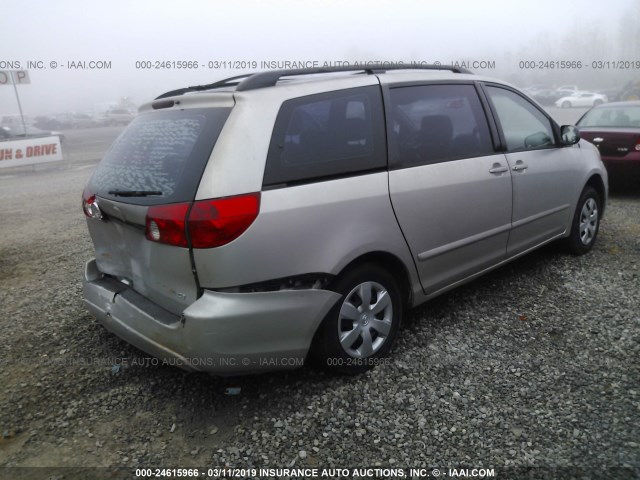 5TDZA23C66S447783 - 2006 TOYOTA SIENNA CE/LE GRAY photo 4