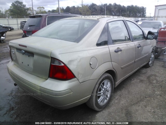 1FAFP34N57W325463 - 2007 FORD FOCUS ZX4/S/SE/SES GOLD photo 4