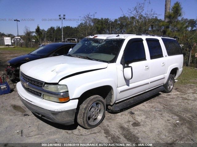 1GNEC16Z44J101588 - 2004 CHEVROLET SUBURBAN C1500 WHITE photo 2