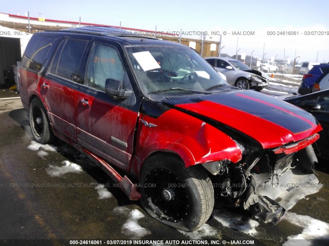 1FMFU20598LA29556 - 2008 FORD EXPEDITION LIMITED RED photo 1