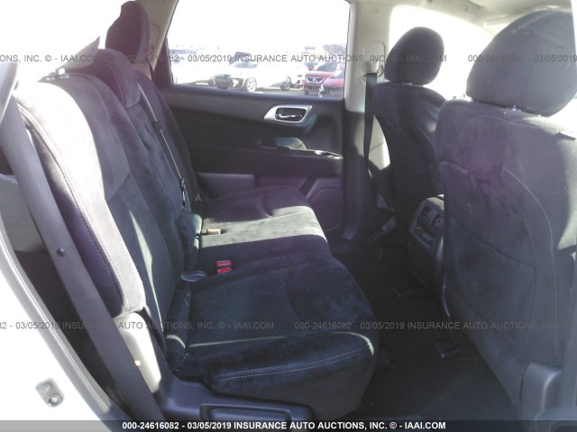 5N1AR2MNXFC642739 - 2015 NISSAN PATHFINDER S/SV/SL/PLATINUM WHITE photo 8