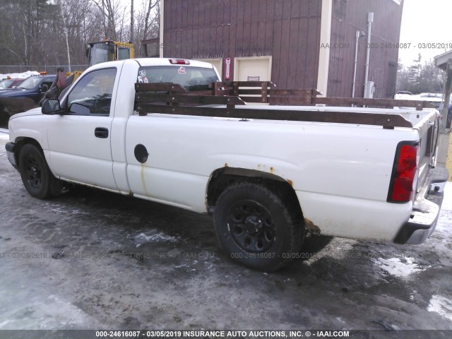 1GCEC14V27E166008 - 2007 CHEVROLET SILVERADO C1500 CLASSIC WHITE photo 3