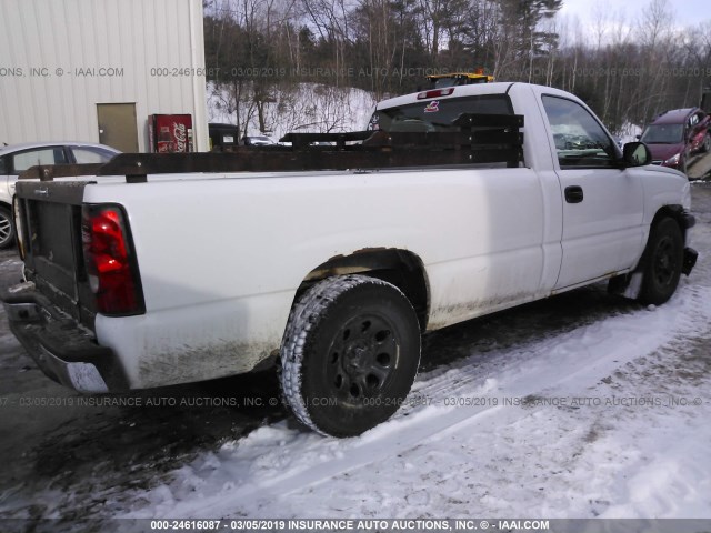 1GCEC14V27E166008 - 2007 CHEVROLET SILVERADO C1500 CLASSIC WHITE photo 4