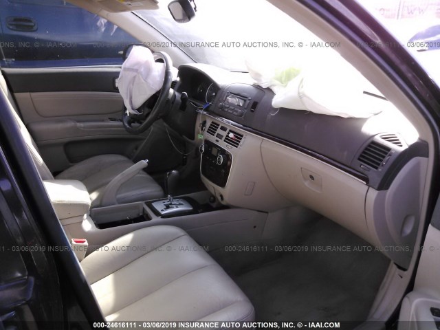 5NPEU46FX6H026906 - 2006 HYUNDAI SONATA GLS/LX BURGUNDY photo 5