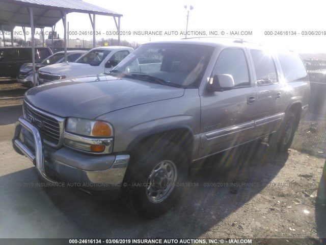 3GKGK26U61G124189 - 2001 GMC YUKON XL K2500 GOLD photo 2