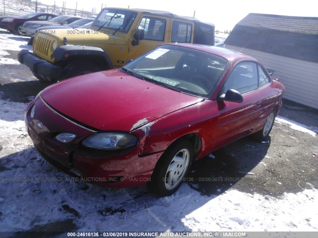 3FAFP11332R115530 - 2002 FORD ESCORT ZX2 RED photo 2