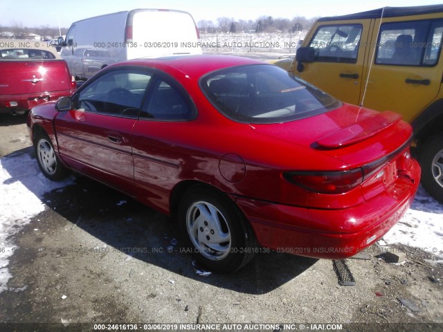 3FAFP11332R115530 - 2002 FORD ESCORT ZX2 RED photo 3