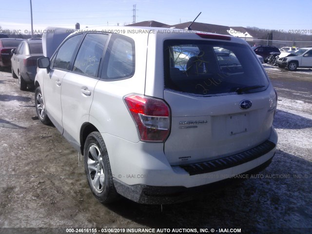 JF2SJAAC6EH545361 - 2014 SUBARU FORESTER 2.5I WHITE photo 3