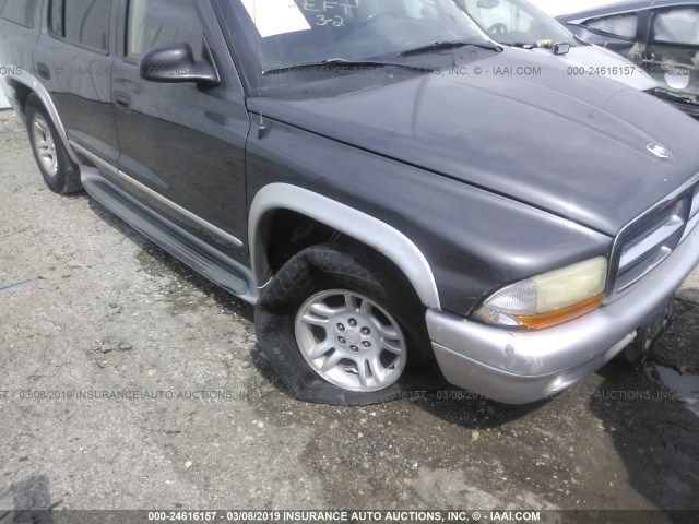 1B4HR58N72F100227 - 2002 DODGE DURANGO SLT PLUS GRAY photo 6