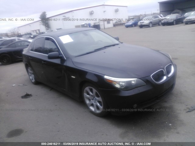 WBANE53517CW67077 - 2007 BMW 525 I BLACK photo 1