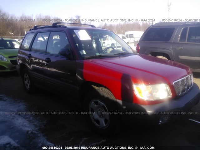 JF1SF63562H700102 - 2002 SUBARU FORESTER L RED photo 1