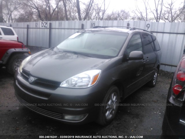 5TDBA22CX4S019117 - 2004 TOYOTA SIENNA XLE/XLE LIMITED GRAY photo 2