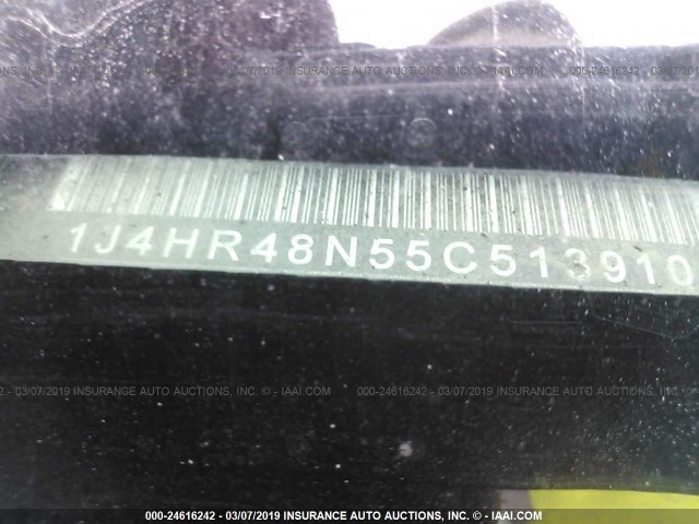 1J4HR48N55C513910 - 2005 JEEP GRAND CHEROKEE LAREDO/COLUMBIA/FREEDOM 黑色 照片 9