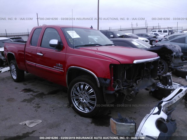 1GTR1VE00BZ119160 - 2011 GMC SIERRA C1500 SLE RED photo 1