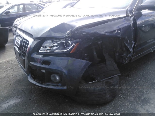 WA1DKAFP1CA135759 - 2012 AUDI Q5 PREMIUM PLUS BLUE photo 6