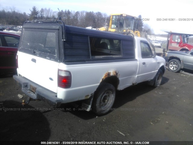 1FTYR10U63TA09211 - 2003 FORD RANGER WHITE photo 4