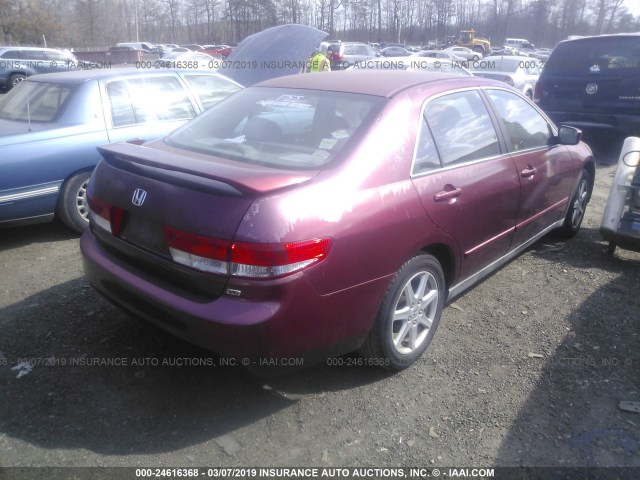 1HGCM66374A057982 - 2004 HONDA ACCORD LX RED photo 4