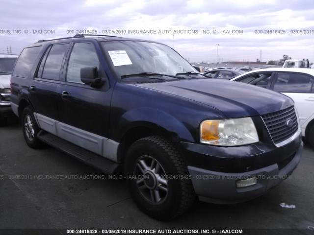 1FMRU15W33LB55400 - 2003 FORD EXPEDITION XLT BLUE photo 1