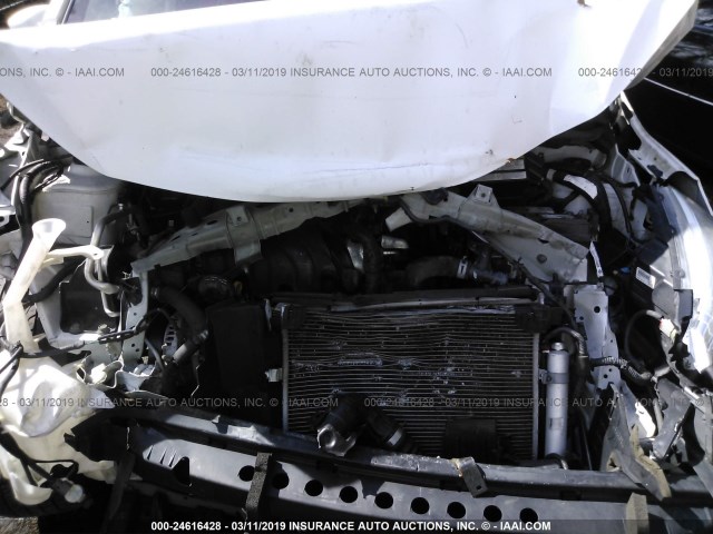 3N1CE2CPXFL419698 - 2015 NISSAN VERSA NOTE S/S PLUS/SV/SL/SR WHITE photo 10