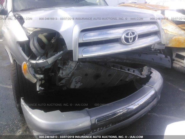 5TBRU34126S478595 - 2006 TOYOTA TUNDRA ACCESS CAB SR5 GRAY photo 6