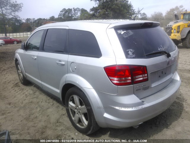 3D4GH57V09T598034 - 2009 DODGE JOURNEY SXT SILVER photo 3