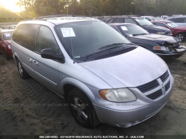 2D8GP44L75R242997 - 2005 DODGE GRAND CARAVAN SXT SILVER photo 1