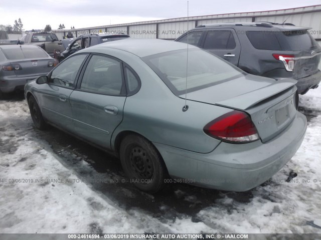 1FAFP53U27A206254 - 2007 FORD TAURUS SE Light Blue photo 3