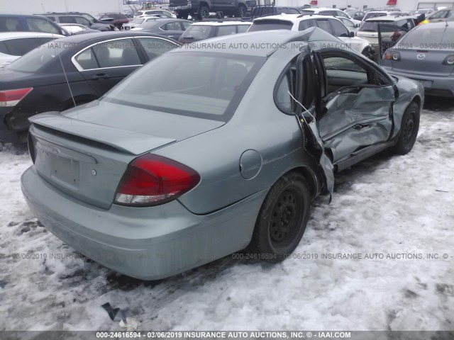 1FAFP53U27A206254 - 2007 FORD TAURUS SE Light Blue photo 4