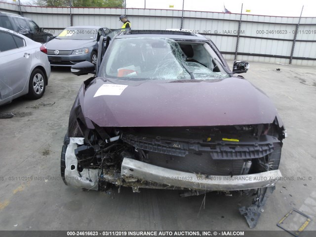 1N4AA6AP7HC422461 - 2017 NISSAN MAXIMA 3.5S/SV/SL/SR/PLAT MAROON photo 6