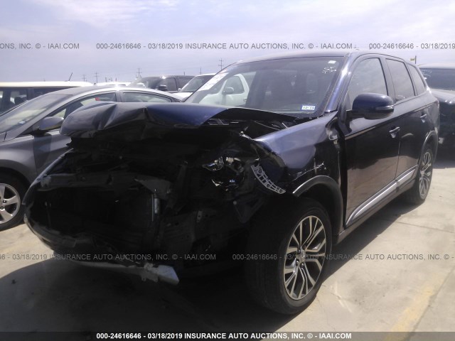 JA4AD3A34GZ009108 - 2016 MITSUBISHI OUTLANDER SE/SEL BLUE photo 2