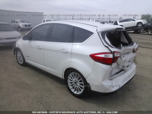 1FADP5BU5EL506929 - 2014 FORD C-MAX SEL WHITE photo 3