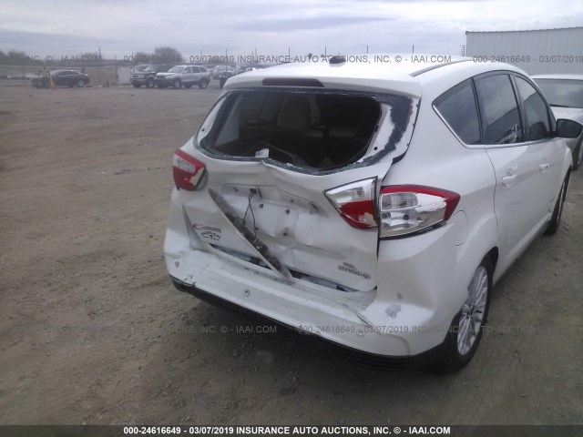 1FADP5BU5EL506929 - 2014 FORD C-MAX SEL WHITE photo 6