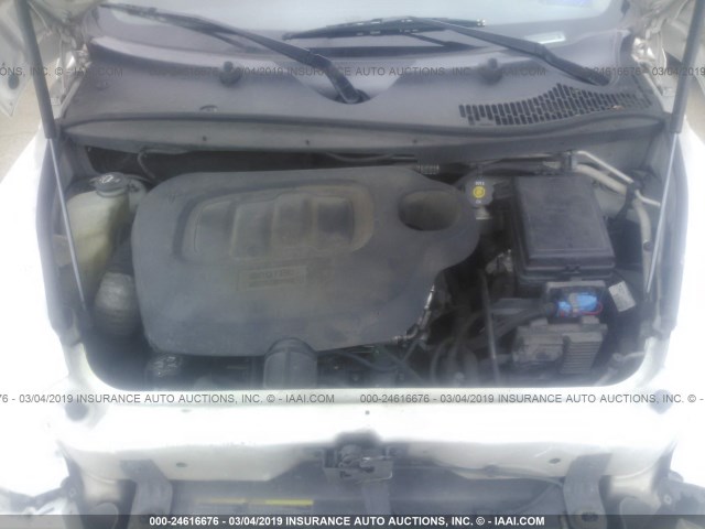 3GNCA23B89S509978 - 2009 CHEVROLET HHR LT WHITE photo 10