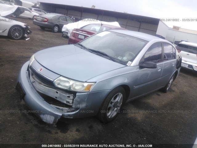 1G8AL52F03Z129733 - 2003 SATURN ION LEVEL 3 BLUE photo 2