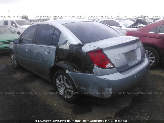 1G8AL52F03Z129733 - 2003 SATURN ION LEVEL 3 BLUE photo 6