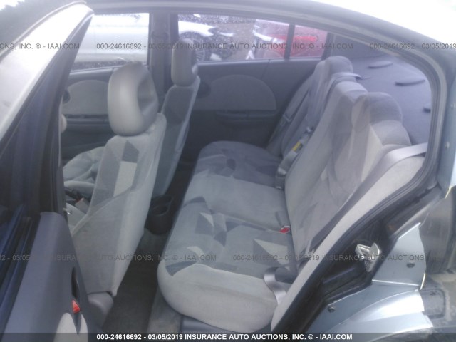 1G8AL52F03Z129733 - 2003 SATURN ION LEVEL 3 BLUE photo 8